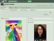 Tablet Screenshot of cosmicsweetangel.deviantart.com