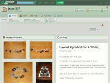 Tablet Screenshot of jazzy1327.deviantart.com