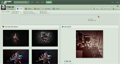 Desktop Screenshot of forc3r.deviantart.com