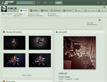 Tablet Screenshot of forc3r.deviantart.com