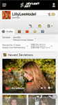 Mobile Screenshot of lillyleemodel.deviantart.com