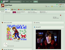 Tablet Screenshot of malerfique.deviantart.com