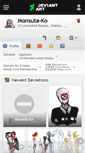 Mobile Screenshot of monsuta-ko.deviantart.com