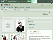Tablet Screenshot of monsuta-ko.deviantart.com