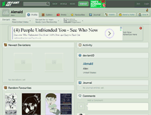Tablet Screenshot of alenald.deviantart.com