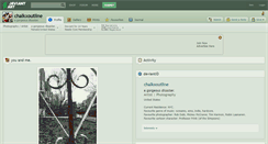 Desktop Screenshot of chalkxoutline.deviantart.com