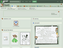 Tablet Screenshot of kayashi.deviantart.com