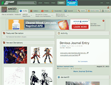 Tablet Screenshot of amozo.deviantart.com