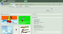 Desktop Screenshot of lukeyjohnno.deviantart.com