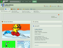 Tablet Screenshot of lukeyjohnno.deviantart.com