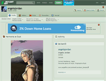 Tablet Screenshot of angelajordan.deviantart.com