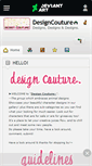 Mobile Screenshot of designcouture.deviantart.com