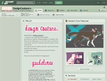 Tablet Screenshot of designcouture.deviantart.com