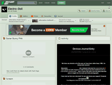 Tablet Screenshot of electro--doll.deviantart.com