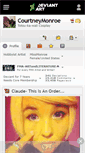 Mobile Screenshot of courtneymonroe.deviantart.com