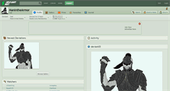Desktop Screenshot of maninthearmor.deviantart.com