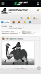 Mobile Screenshot of maninthearmor.deviantart.com