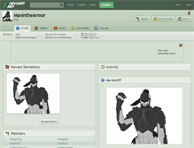 Tablet Screenshot of maninthearmor.deviantart.com