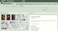 Desktop Screenshot of mydeargoddess28.deviantart.com