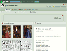 Tablet Screenshot of mydeargoddess28.deviantart.com