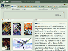 Tablet Screenshot of dcjosh.deviantart.com