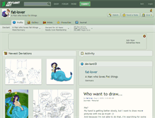 Tablet Screenshot of fat-lover.deviantart.com
