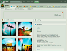 Tablet Screenshot of onize.deviantart.com
