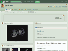 Tablet Screenshot of doc-brown.deviantart.com
