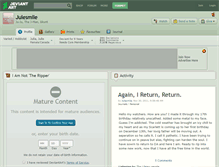 Tablet Screenshot of julesmile.deviantart.com