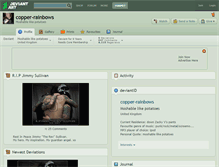 Tablet Screenshot of copper-rainbows.deviantart.com