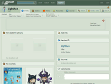 Tablet Screenshot of lightace.deviantart.com