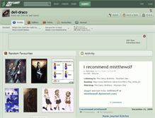 Tablet Screenshot of dell-draco.deviantart.com