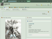 Tablet Screenshot of creator350.deviantart.com