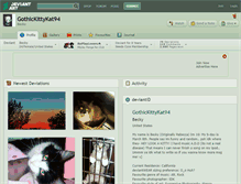 Tablet Screenshot of gothickittykat94.deviantart.com