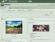 Tablet Screenshot of maddi-jane.deviantart.com