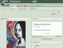 Tablet Screenshot of modigio.deviantart.com
