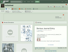 Tablet Screenshot of melloinheat.deviantart.com