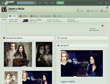 Tablet Screenshot of jasper-x-bella.deviantart.com