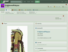 Tablet Screenshot of enlightenedplatypus.deviantart.com