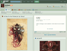 Tablet Screenshot of kminor.deviantart.com
