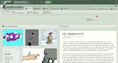 Desktop Screenshot of beautiful-creature.deviantart.com