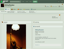 Tablet Screenshot of nihilusparadox.deviantart.com