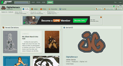 Desktop Screenshot of digitalmenace.deviantart.com
