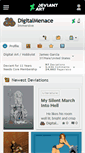 Mobile Screenshot of digitalmenace.deviantart.com