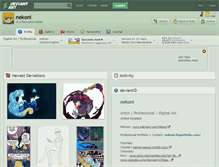 Tablet Screenshot of nekoni.deviantart.com