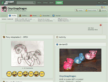 Tablet Screenshot of onyxsnapdragon.deviantart.com