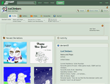 Tablet Screenshot of iceclimbers.deviantart.com