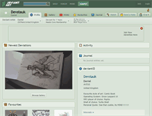 Tablet Screenshot of devstauk.deviantart.com