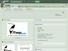 Tablet Screenshot of cluddy.deviantart.com