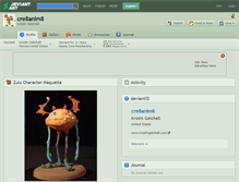 Tablet Screenshot of cre8anim8.deviantart.com